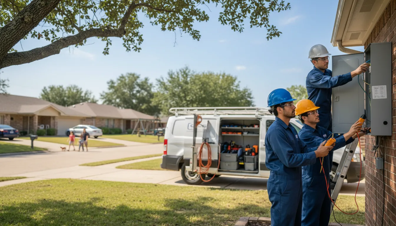 Certified electrician providing emergency electrical services in Martell, NE